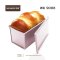 พิมพ์ขนมปังพร้อมฝา ผิวลาย/ผิวเรียบ 450 ก. Toast Teflon Chefmade