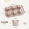 พิมพ์คานาเร่เทฟล่อน Canele Teflon 6 หลุม Chefmade