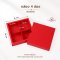 กล่องสีแดงฝาทึบแบบสไลด์/ครอบ 5 ใบ / Chinese / Mooncake