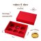 กล่องสีแดงฝาทึบแบบสไลด์/ครอบ 5 ใบ / Chinese / Mooncake