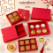 กล่องสีแดงฝาทึบแบบสไลด์/ครอบ 5 ใบ / Chinese / Mooncake