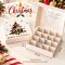 กล่องขนม/ช็อคโกแลต ลายต้นสนคริสต์มาส  Christmas 16 ช่อง 5 ใบ