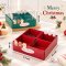 Christmas กล่องพิมพ์ลายคริสต์มาส 4 ช่อง ฝาทรงสูง  5 ใบ