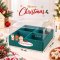 Christmas กล่องพิมพ์ลายคริสต์มาส 4 ช่อง ฝาทรงสูง  5 ใบ