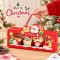 กล่องคัพเค้กลายแซนต้าคริสต์มาส  4 หลุม Christmas 5 ใบ