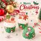 ถ้วยคัพเค้ก Christmas สีเขียว 50 ใบ