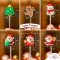 ตุ๊กตาพลาสติกคริสต์มาสตกแต่ง 1 ชิ้น Christmas Topper