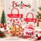 ถุงหิ้วพลาสติกพิมพ์ลายคริสต์มาส Christmas 10 ใบ