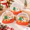 X'mas ถุงซิป Snow Globe ใส แพค 10 ใบ