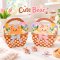 กล่องหูหิ้วลายตะกร้าน้องหมี Basket Bear 5 ใบ