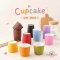 ถ้วยคัพเค้กกระดาษปากหยัก สีล้วน 6 สี