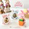 Easter กล่องขนมลายไข่+กระต่าย อีสเตอร์ 9 ใบ