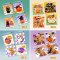 ถุงฝากาวพิมพ์ลายฮาโลวีน/Halloween คละลาย 50 ใบ