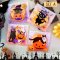 ถุงฝากาวพิมพ์ลายฮาโลวีน/Halloween คละลาย 50 ใบ