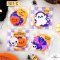 ถุงฝากาวพิมพ์ลายฮาโลวีน/Halloween คละลาย 50 ใบ