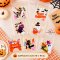 ถุงคุกกี้ใสฝาแถบกาวคละลายฮาโลวีน Halloween Cookies bags 50 ใบ