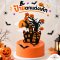 Halloween เซ็ทป้ายกระดาษปักตกแต่ง 5ชิ้น แม่มด