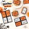 สติกเกอร์ Happy Halloween 16 ดวง