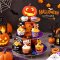 ชั้นวางคัพเค้ก/ขนม ลายฮาโลวีน Halloween