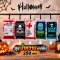 Halloween ถุงน้ำหวานฝาเกลียวพิมพ์ลายฮาโลวีน 250 มล. คละลาย 10 ใบ
