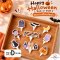 กระดาษเสียบตกแต่ง Halloween 18 อัน คละลาย
