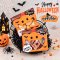 Halloween ถุงขนมซิปพิมพ์ลายฟักทองฮาโลวีน 10 ใบ