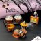 ถ้วยคัพเค้ก Halloween เคลือบทองคละลายพร้อมฝาโดม 50 ใบ