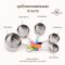 ช้อนตวง/ถ้วยตวง สแตนเลสด้ามจับคละสี