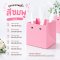 ถุงกระดาษหูหิ้ว สีชมพู หูขาว 1 ใบ ไม่รวมโบว์/สติกเกอร์