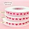 ริบบิ้นผ้าลายหัวใจ 1.2 ซม. 15 เมตร