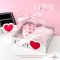 กล่อง LOVE สีเงิน 4 ช่อง 5 ใบ ไม่รวมโบว์