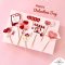 เซ็ทป้ายเสียบคละลายวาเลนไทน์ 8 ชิ้น Valentine Topper