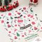 Christmas paper กระดาษรอง/ห่อขนม ธีมคริสต์มาส   20 แผ่น