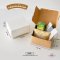 กล่องสแน็คบ้อค ฝาทึบ Snack box  (10 ใบ )