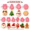 เซ็ทพิมพ์กดคุ้กกี้ X'mas 10 แบบ คละลาย