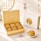 กล่องสีทองลายกระต่าย ขนมไหว้พระจันทร์ Moon Cake