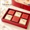 เซ็ทกล่องขนมไหว้พระจันทร์ Moon Cake 6 ชิ้น พร้อมถุงหิ้ว 1 ชุด