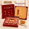 เซ็ทกล่องขนมไหว้พระจันทร์ 8 ชิ้น สีแดง 1 ชุด