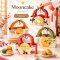 กล่องขนมไหว้พระจันทร์ 4 ลูก หูหิ้ว Moon Cake พร้อมป้ายห้อย (5 ใบ)