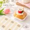 กล่องพลาสติกฐานขาว ไม่รวมสติกเกอร์ / กล่องฝาใส ทรงสูง 20 ใบ
