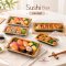 กล่องพลาสติกฐานทอง/กล่องซูชิ Shshi Box แพค 20 ใบ