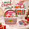 ถุงซิป X'mas ลายตะกร้า คละ 2 ลาย  (10 ใบ)