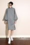 Victorian Puff Sleeve Dress by WLS (Grey Stone) 2019  