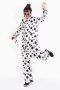 เดรสโอเวอร์ไซส์ ลายพิมพ์ polka Dot สีขาว 