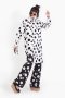 เดรสโอเวอร์ไซส์ ลายพิมพ์ polka Dot สีขาว 