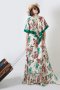 แม็กซี่เดรสลายพิมพ์ดอกไม้ทรงโอเวอร์ไซส์ Blossom & Bloom Floral Maxi Dress 