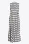 เดรสแม็กซี่ คอปกเชิ๊ต Maxi Shirt Dress (Black & White Striped)