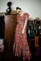 Vintage Tulip Ruffle Maxi Dress by WLS 