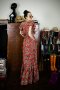 Vintage Tulip Ruffle Maxi Dress by WLS 