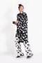 เดรสโอเวอร์ไซส์ ลายพิมพ์ polka Dot สีดำ